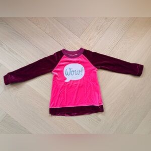 Hatley Pink and Burgandy Kids Sweater